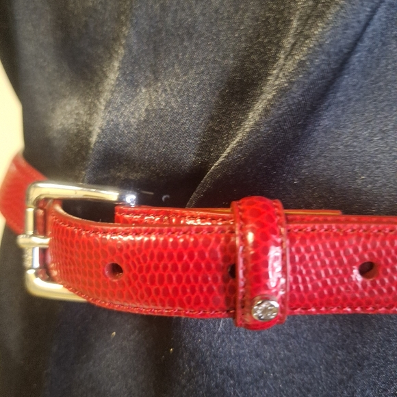 Lauren Ralph Lauren Accessories - Ralph Lauren Red Leather Belt Size 32" 35" Med